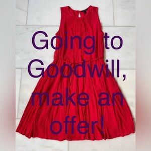 Red Chiffon Dress